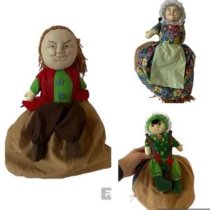 Sofplay Flip Topsy Turvey Jack & The Beanstalk Story Telling Doll Vintage